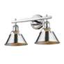 3_Orwell 18 1/4" Wide Chrome 2-Light Bath Light with Chrome more views