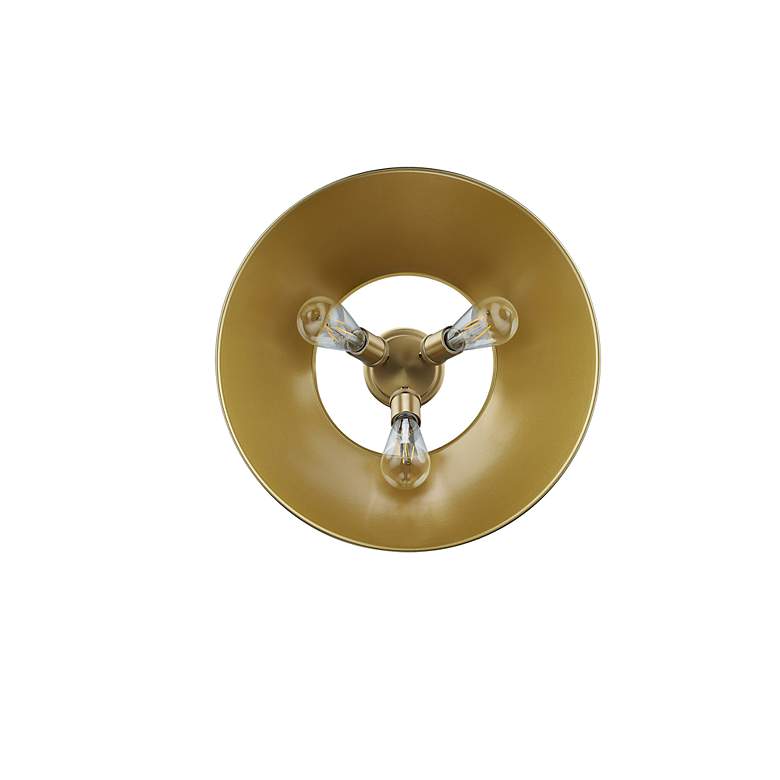 Image 3 Orwell 18 3/4" Wide 3-Light Flush Mount in Champagne Bronze with Aged more views