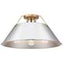 Thumbnail1 of Orwell 18 3/4" Wide 3-Light Flush Mount in Champagne Bronze with Chrom