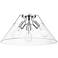Orwell 18 3/4" Wide 3-Light Flush Mount in Chrome with Clear Glass