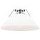 Orwell 18 3/4" Wide 3-Light Flush Mount in Chrome with Opal Glass