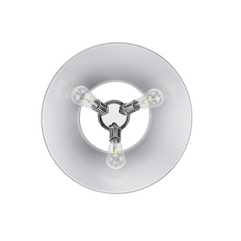 Image 3 Orwell 18 3/4" Wide 3-Light Flush Mount in Chrome more views