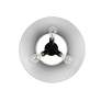 3_Orwell 18 3/4" Wide 3-Light Flush Mount in Matte Black with Chrome more views