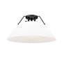 2_Orwell 18 3/4" Wide 3-Light Flush Mount in Matte Black with Opal Glass more views