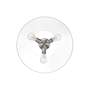 3_Orwell 18 3/4" Wide 3-Light Flush Mount in Pewter with Clear Glass more views