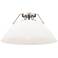 Orwell 18 3/4" Wide 3-Light Flush Mount in Pewter with Opal Glass