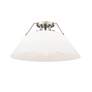 2_Orwell 18 3/4" Wide 3-Light Flush Mount in Pewter with Opal Glass more views