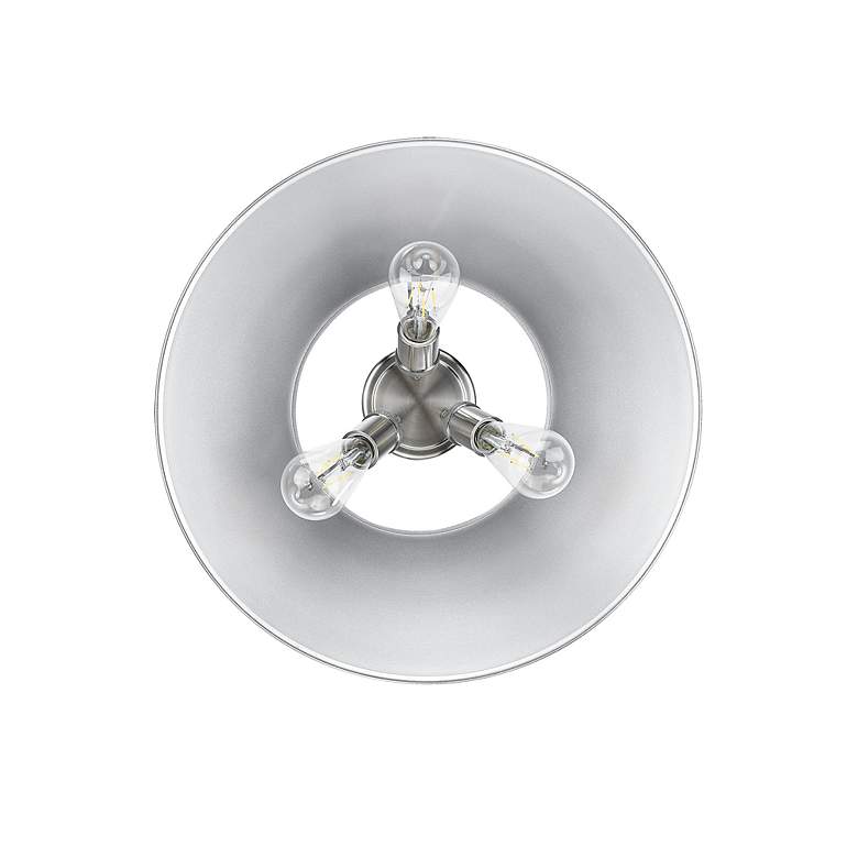 Image 3 Orwell 18 3/4" Wide 3-Light Flush Mount in Pewter more views