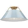 1_Orwell 18 3/4" Wide Champagne Bronze 3-Light Ceiling Light