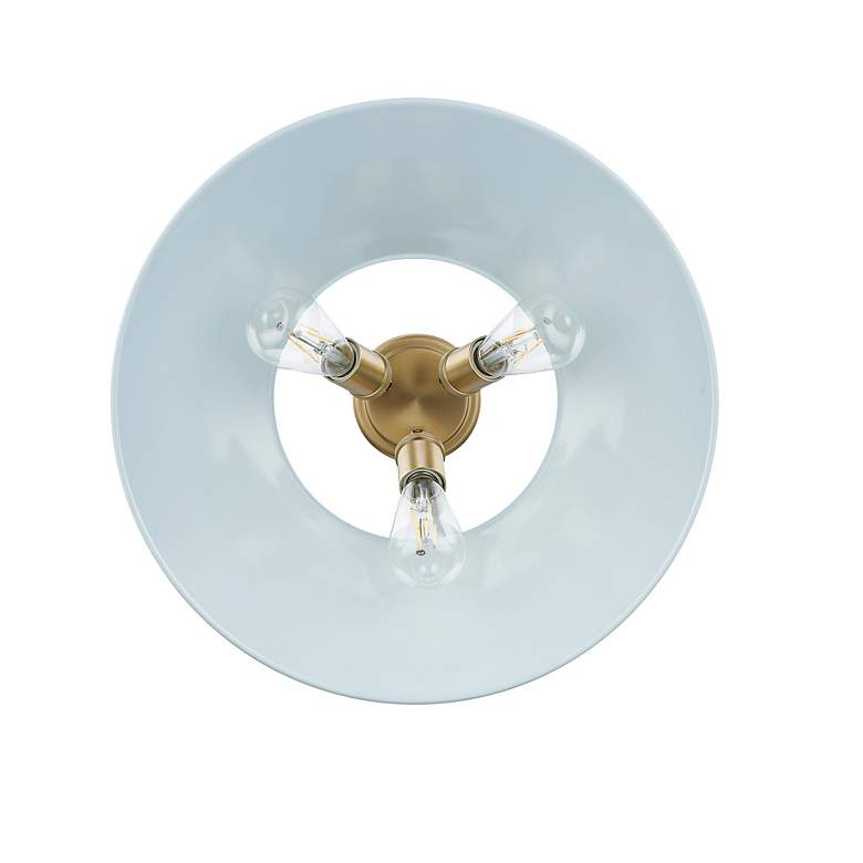 Image 3 Orwell 18 3/4" Wide Champagne Bronze 3-Light Ceiling Light more views