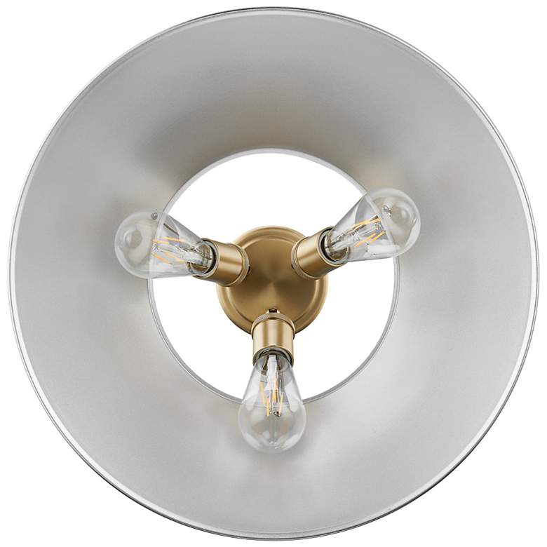 Image 3 Orwell 18 3/4" Wide Champagne Bronze 3-Light Ceiling Light more views