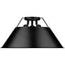 3_Orwell 18 3/4" Wide Matte Black Ceiling Light more views