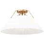 1_Orwell 18 3/4"W Champagne Bronze Ceiling Light w/ Opal Glass