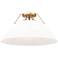 Orwell 18 3/4"W Champagne Bronze Ceiling Light w/ Opal Glass