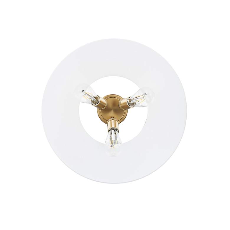 Image 3 Orwell 18 3/4"W Champagne Bronze Ceiling Light w/ Opal Glass more views