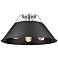 Orwell 18 3/4"W Pewter Ceiling Light with Matte Black Shade