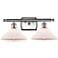 Orwell 18" 2-Light Brushed Satin Nickel Bath Light w/ Matte White Shad