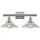 Orwell 18"W 2 Light Brushed Satin Nickel Bath Vanity Light w/ Clear Sh