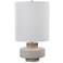 Orwell 19 3/4"H Light Gray Crackle Glaze Accent Table Lamp