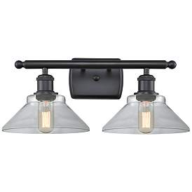 Image1 of Orwell 2 Light 18" LED Bath Light - Matte Black - Clear Shade