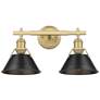 1_Orwell 2-Light Vanity Light in Champagne Bronze with Matte Black