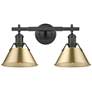 1_Orwell 2-Light Vanity Light in Matte Black with Champagne Bronze