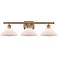 Orwell 26" 3-Light Brushed Brass Bath Light w/ Matte White Shade