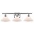 Orwell 26" 3-Light Brushed Satin Nickel Bath Light w/ Matte White Shad