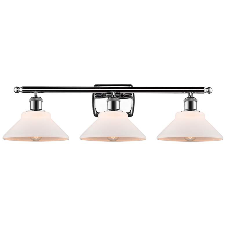 Image 1 Orwell 26" 3-Light Polished Chrome Bath Light w/ Matte White Shade