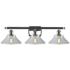 Orwell 26" Wide 3 Light Polished Chrome Bath Vanity Light w/ Clear Sha