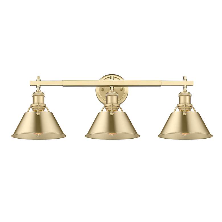 Image 2 Orwell 27 1/4" Wide 3-Light Vanity Light in Brushed Champagne Bronze more views