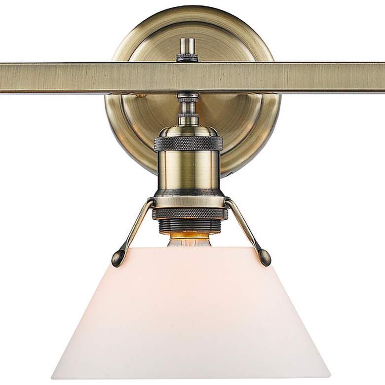 Image 2 Orwell 27 1/4" Wide Aged Brass 3-Light Vanity Bath Light more views