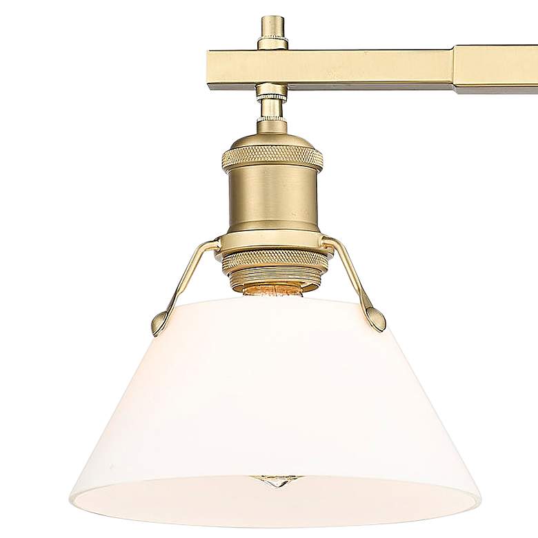 Image 3 Orwell 27 1/4" Wide Bronze Opal Glass 3-Light Bath Light more views