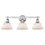2_Orwell 27 1/4" Wide Chrome 3-Light Bath Light with Opal Glass more views