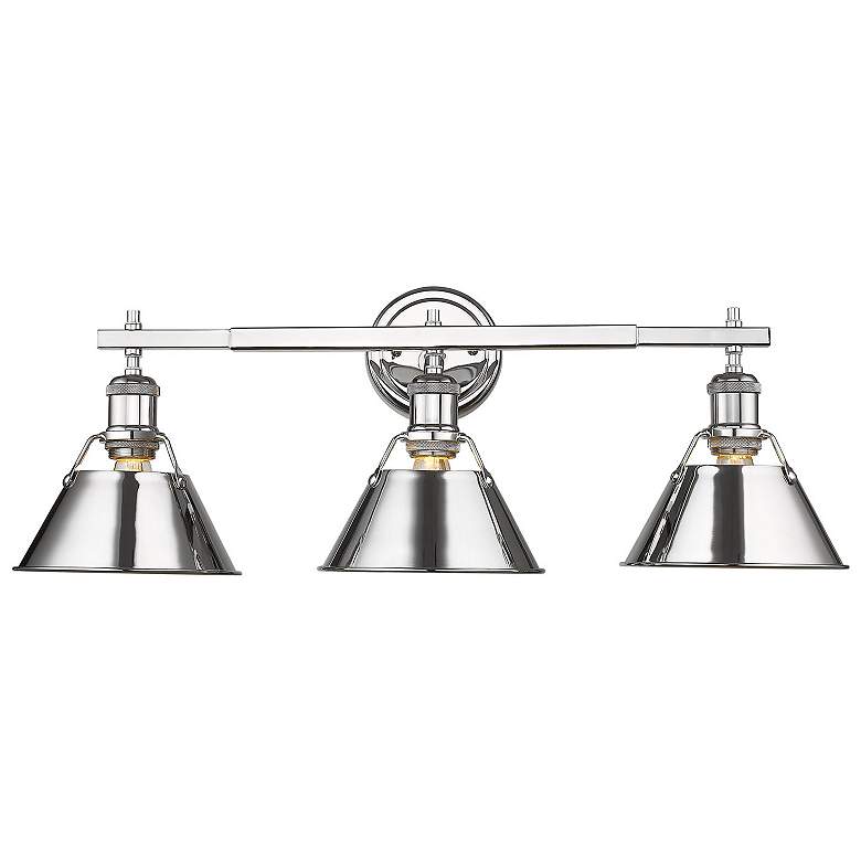 Image 1 Orwell 27 1/4" Wide Chrome 3-Light Vanity Bath Light