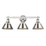 2_Orwell 27 1/4" Wide Chrome 3-Light Vanity Bath Light more views