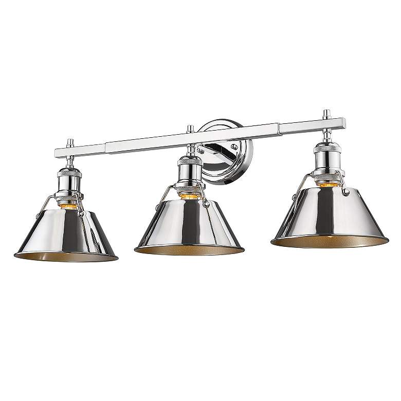 Image 3 Orwell 27 1/4" Wide Chrome 3-Light Vanity Bath Light more views