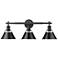 Orwell 27 1/4" Wide Matte Black Metal 3-Light Bath Light