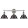 Orwell 27 1/4" Wide Pewter 3-Light Bath Light with Rubbed Bronze