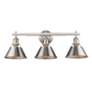 2_Orwell 27 1/4" Wide Pewter 3-Light Bath Light more views