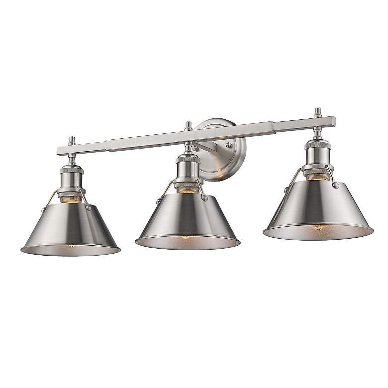 Image 3 Orwell 27 1/4" Wide Pewter 3-Light Bath Light more views