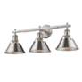 3_Orwell 27 1/4" Wide Pewter 3-Light Bath Light more views