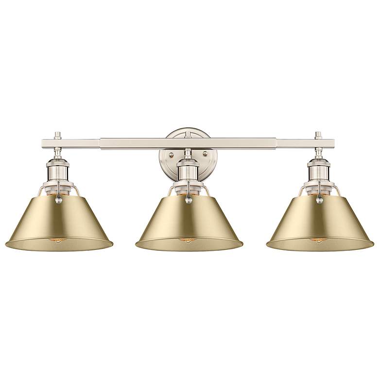 Image 1 Orwell 27 1/4" Wide Pewter 3-Light Bath Light