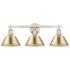 Orwell 27 1/4" Wide Pewter 3-Light Bath Light
