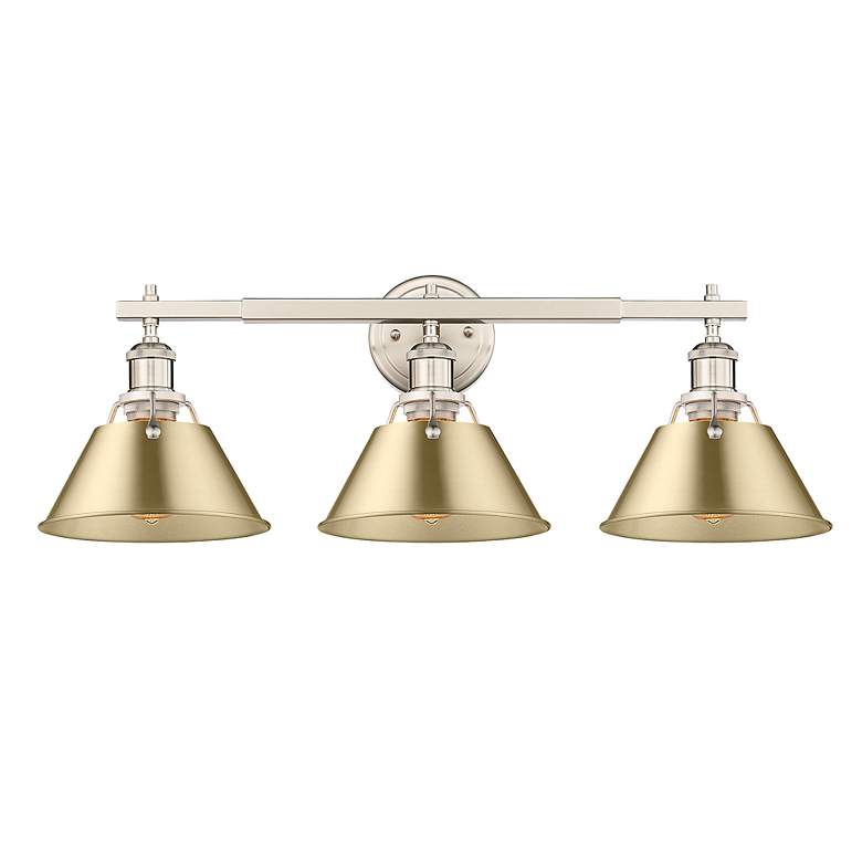Image 2 Orwell 27 1/4" Wide Pewter 3-Light Bath Light more views