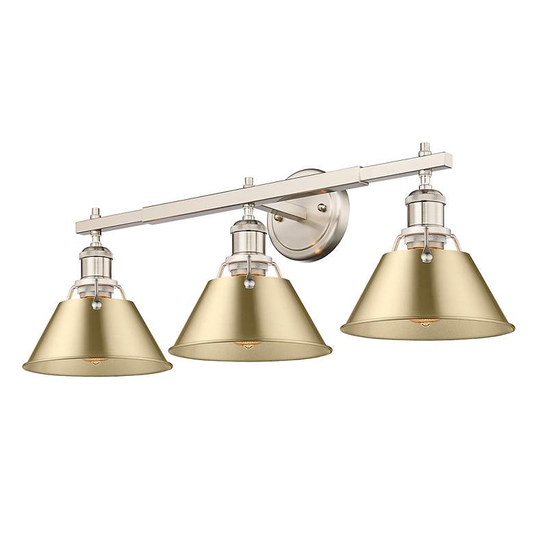 Image 3 Orwell 27 1/4" Wide Pewter 3-Light Bath Light more views