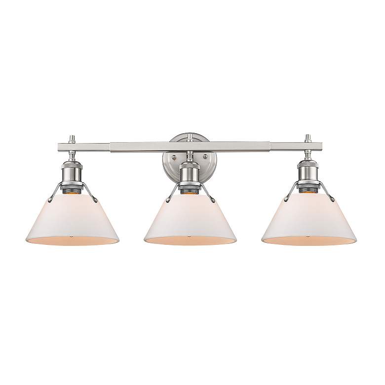 Image 2 Orwell 27 1/4" Wide Pewter 3-Light Vanity Bath Light more views