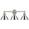 Orwell 27 1/4" Wide Pewter 3-Light Vanity Bath Light