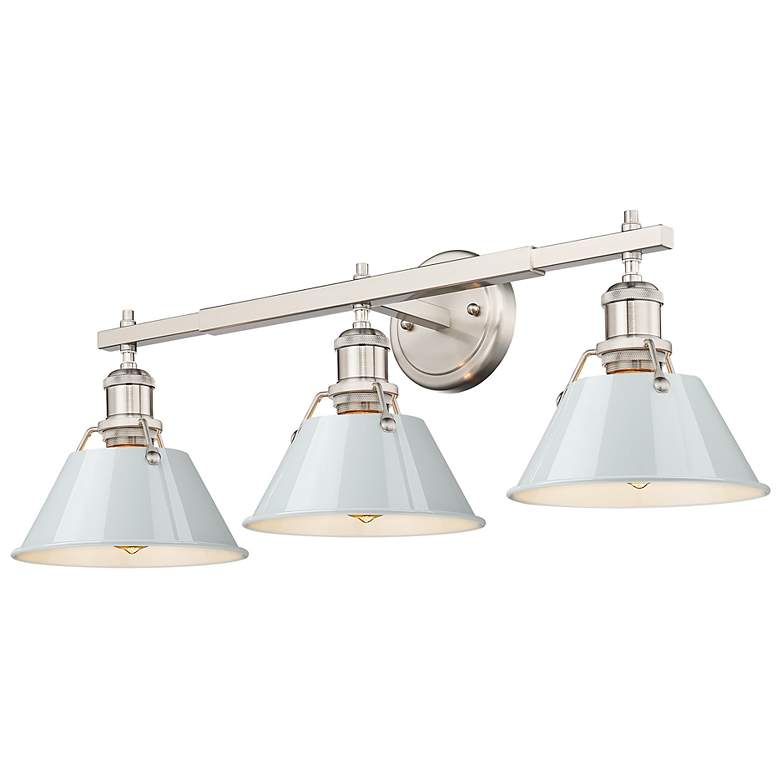 Image 2 Orwell 27 1/4" Wide Pewter 3-Light Vanity Bath Light