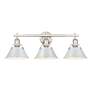 4_Orwell 27 1/4" Wide Pewter 3-Light Vanity Bath Light more views